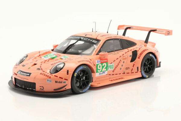 Porsche 911 RSR #92 Sieger LMGTE Pro 24h Le Mans 2018 Pink Pig 1:18 Ixo