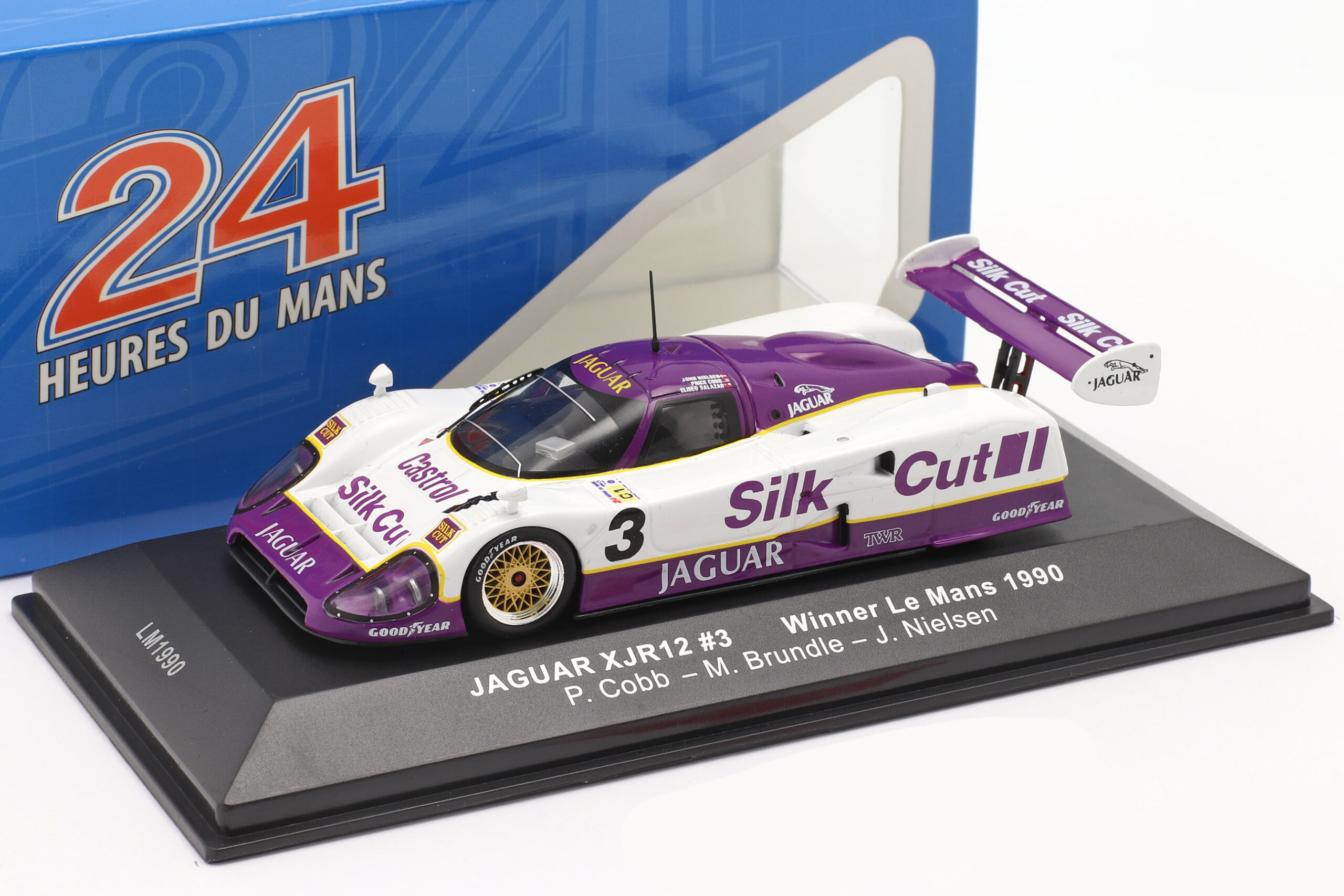 Jaguar XJR-12 #3 Sieger 24h Le Mans 1990 Nielsen, Cobb, Brundle 1:43 Ixo