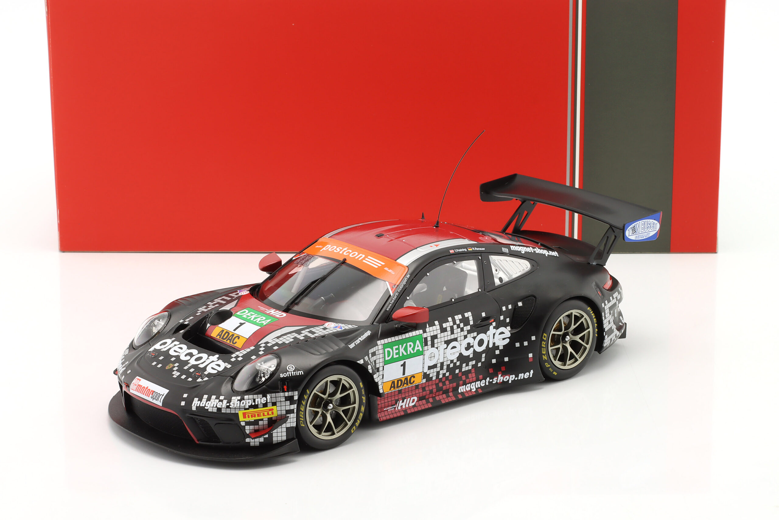 Porsche 911 GT3 R #1 Herberth Motorsport ADAC GT Masters 2019 Renauer, Preining 1:18 Ixo