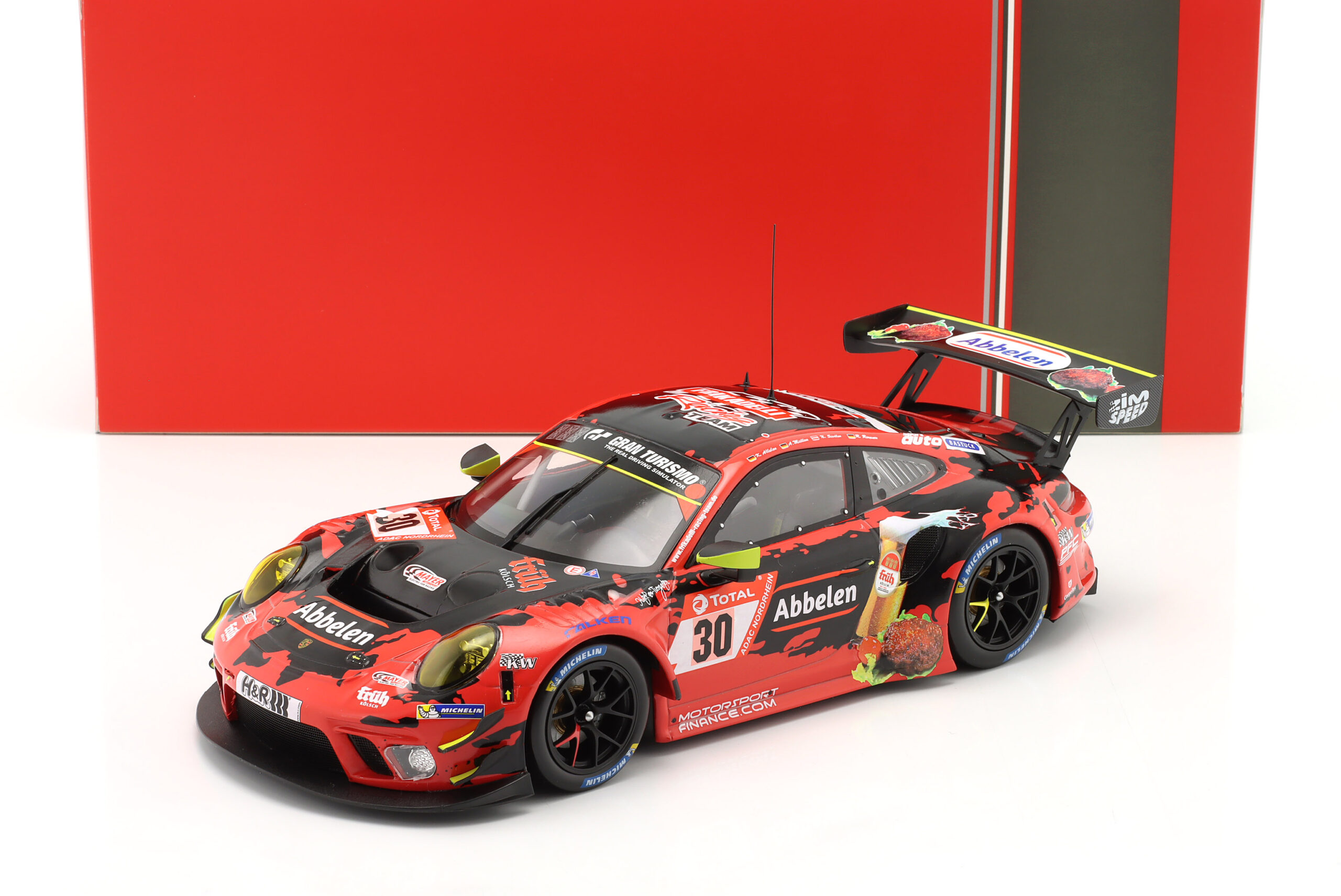 Porsche 911 GT3 R #30 Frikadelli Racing 24h Nürburgring 2020 Abbelen, Müller, Renauer 1:18 Ixo
