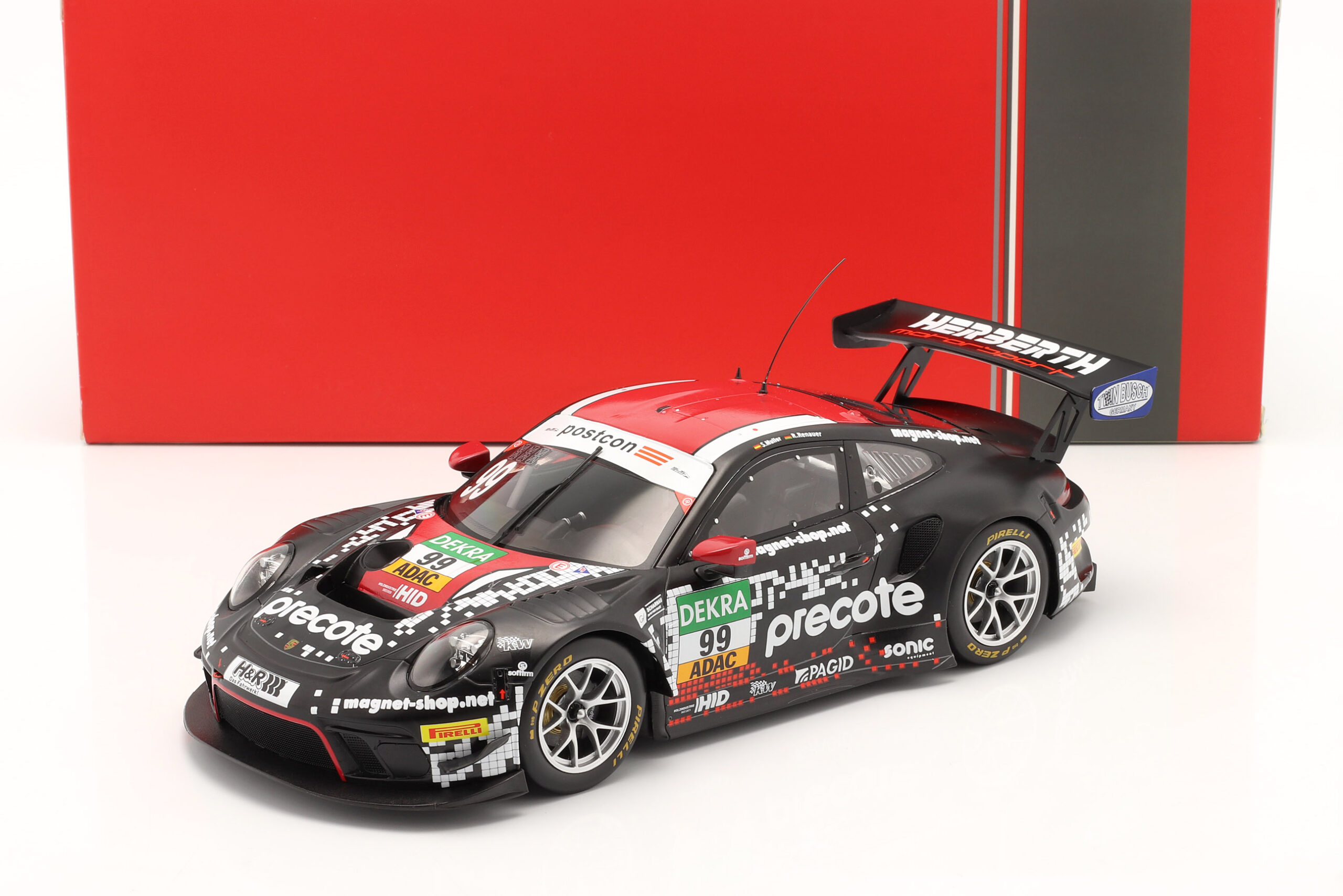 Porsche 911 GT3 R #99 Herberth Motorsport ADAC GT Masters 2020 Renauer, Müller 1:18 Ixo