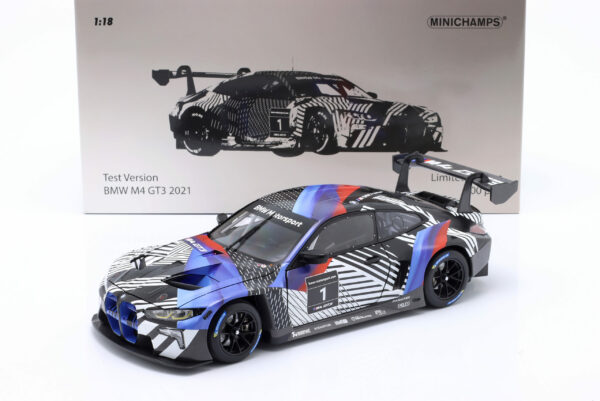 BMW M4 GT3 #1 Testfahrzeug 2021 BMW Motorsport 1:18 Minichamps