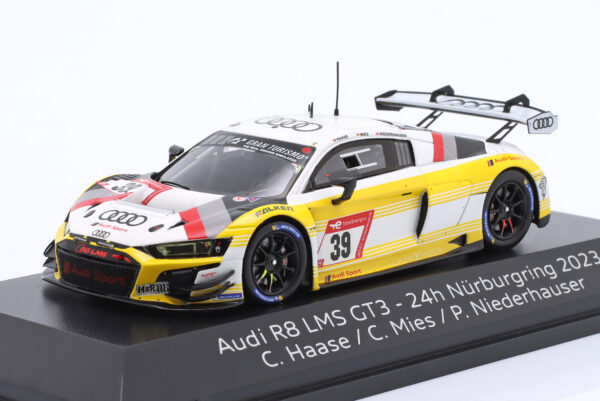 Audi R8 LMS GT3 evo II #39 Land-Motorsport 24h Nürburgring 2023 Haase, Mies, Niederhauser 1:43 Spark