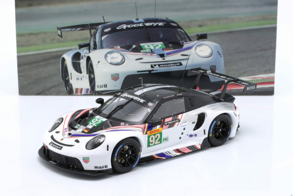 Porsche 911 RSR-19 #92 Porsche GT-Team Goodbye Last Race FIA WEC 2022 Estre, Christensen 1:18 Ixo