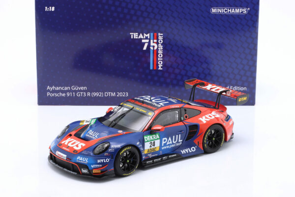 Porsche 911 GT3 R #24 DTM 2023 Ayhancan Güven Team75 1:18 Minichamps