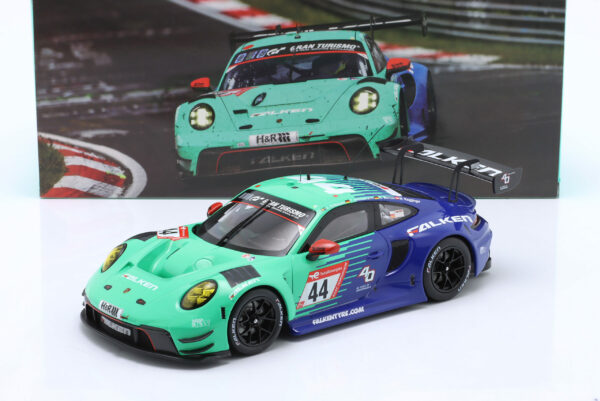 Porsche 911 GT3 R #44 Falken Motorsports 24h Nürburgring 2023 Eriksson, Heinemann, Menzel, Ragginger 1:18 Ixo