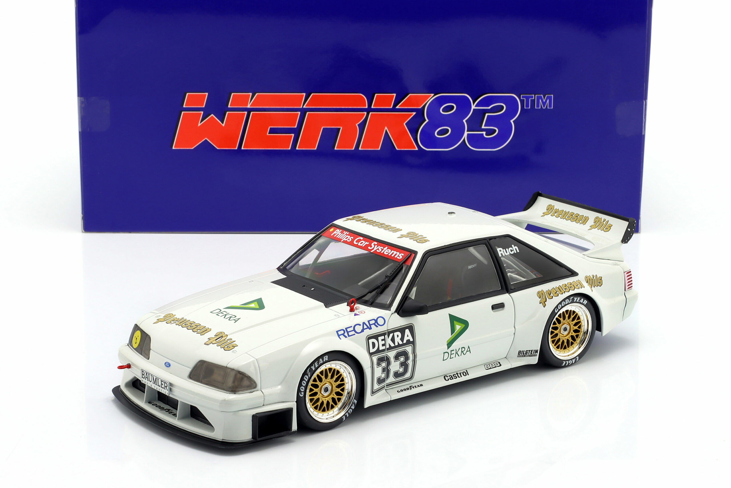 Gerd Ruch Ford Mustang 5.0 GT #33 Ruch Motorsport DTM 1993 Gerd Ruch 1:18 WERK83 ...